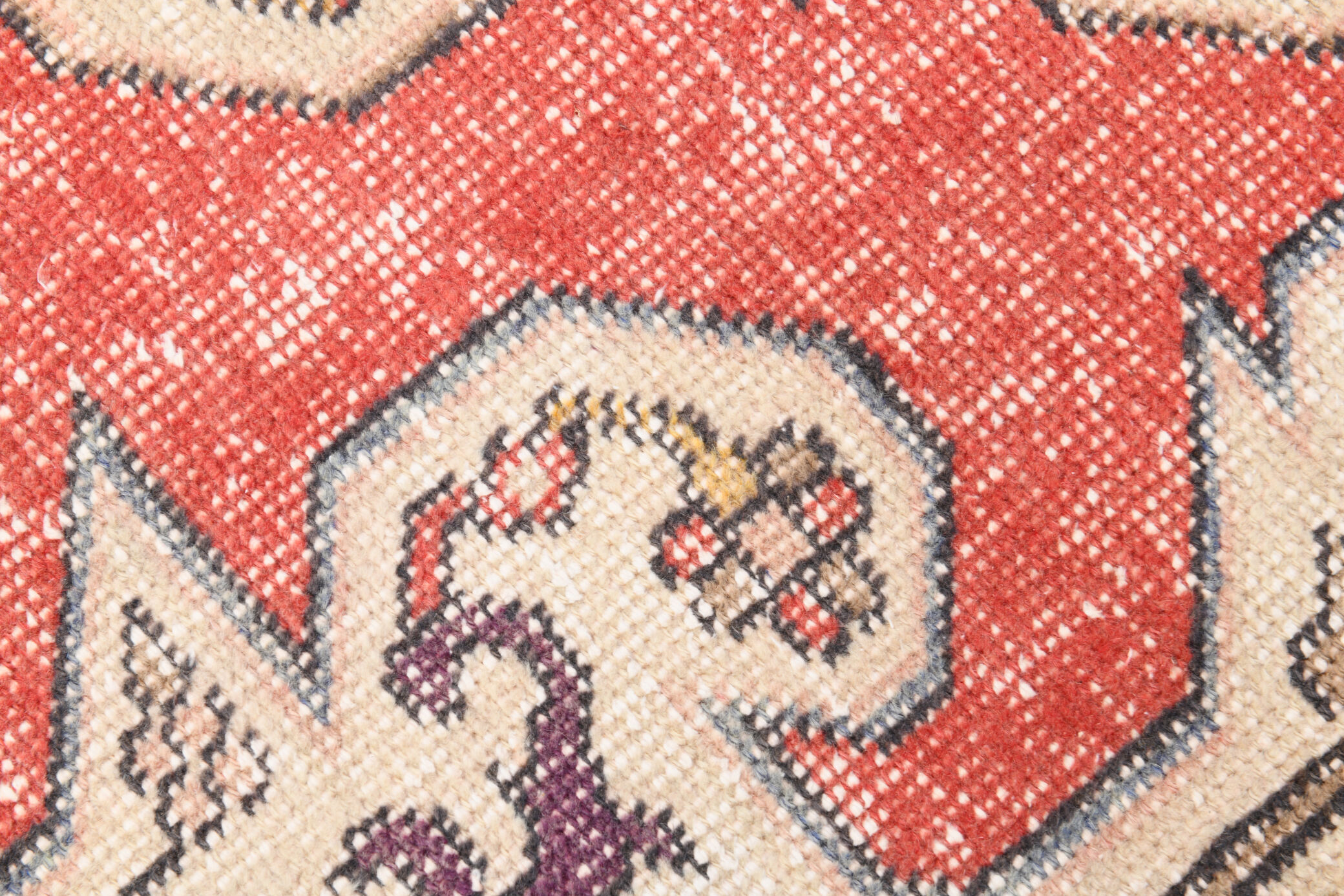 4x7 classic red vintage rug, 126x227cm