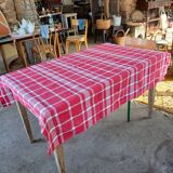 Nappe ancienne à carreaux