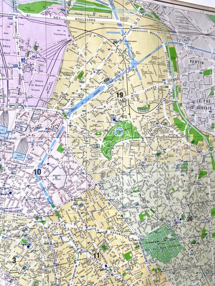 Map poster - Plan de Paris, 1981