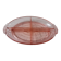Pink glass dish with art deco compartment 30s-40s