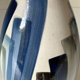 Vintage ceramic terracotta lamp 80s 90s