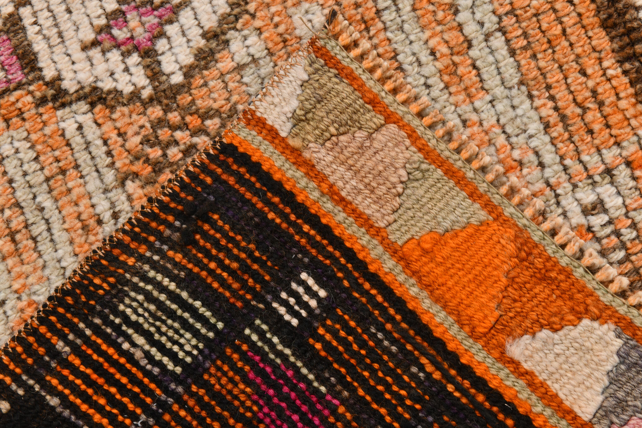 3x14 1960s Antique Vintage Runner Rug,84x427Cm