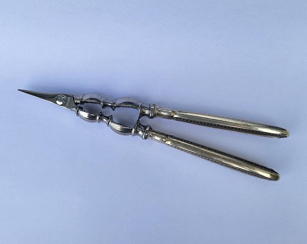 Lobster Cracker Scissors .800 Silver Handles 1930s