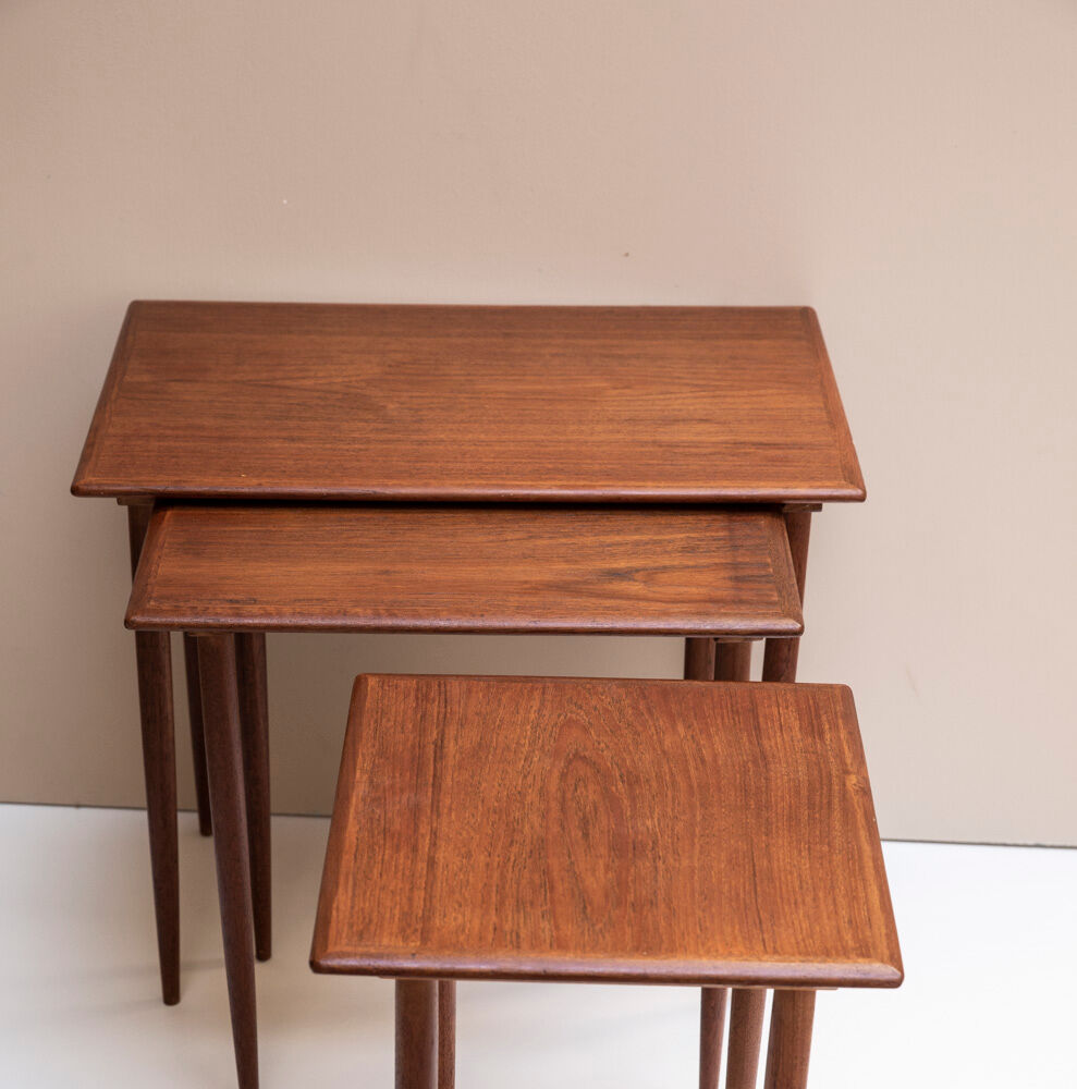 Suite of vintage nesting tables