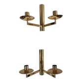 Pair of vintage Sciolari double wall lights