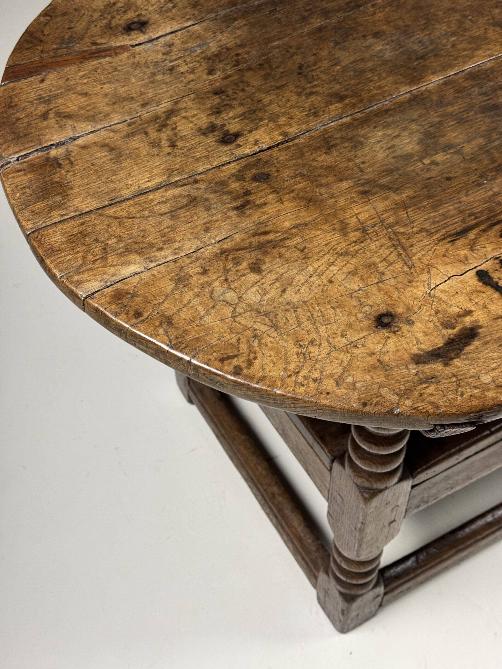 English monk chair table oak 18th century