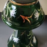 Monaco/Monte Carlo Glassworks vase. Emerald green blown glass