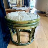 Footrest in patinated wood