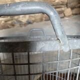 Large metal basket / basket, industrial style