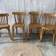 Set of 4 mismatched bistro chairs