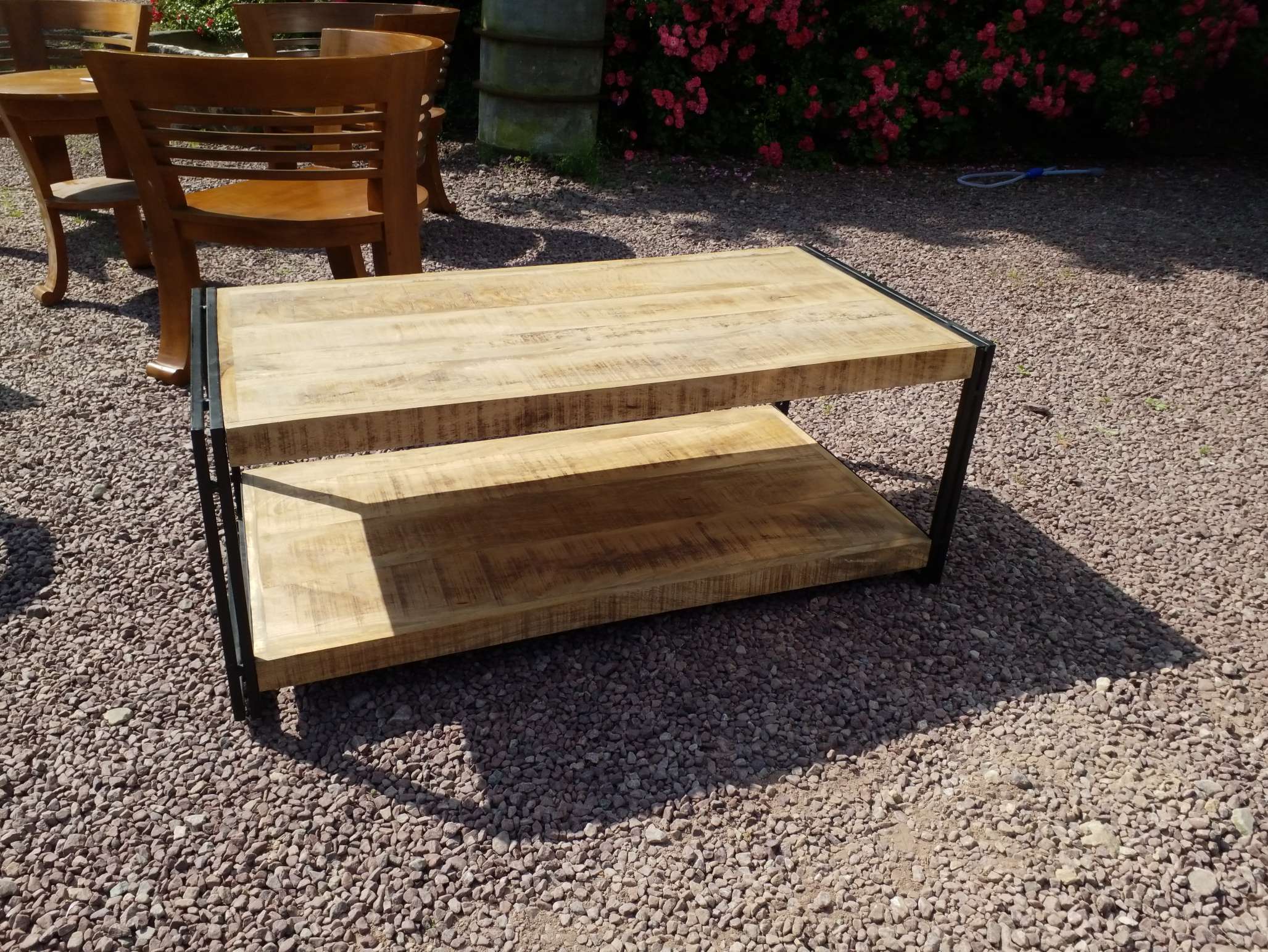 Industrial coffee table