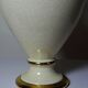 Ivory crackled earthenware lamp, in the style of vintage Le Dauphin.