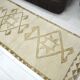 White & Beige Wool Handmade Rug sku 2215