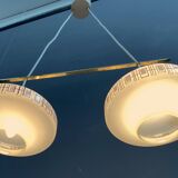 Double glass hanging lamp 1960s