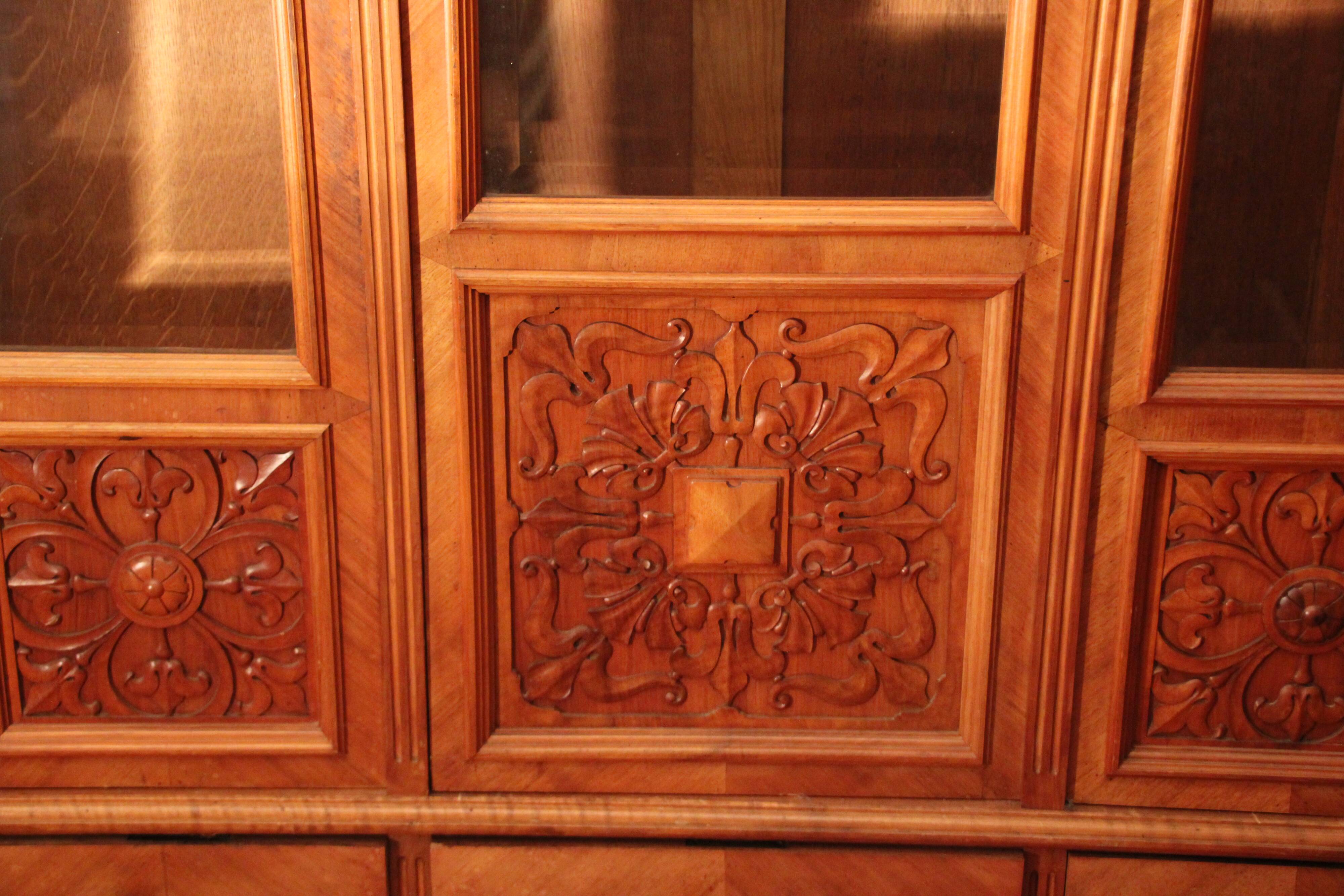 Nineteenth century library cabinet