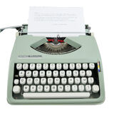Hermes Baby Cursive Typewriter Revised New Ribbon