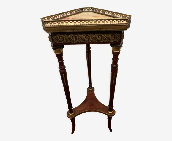 Sellette Napoléon III en acajou et bronze XIX siècle