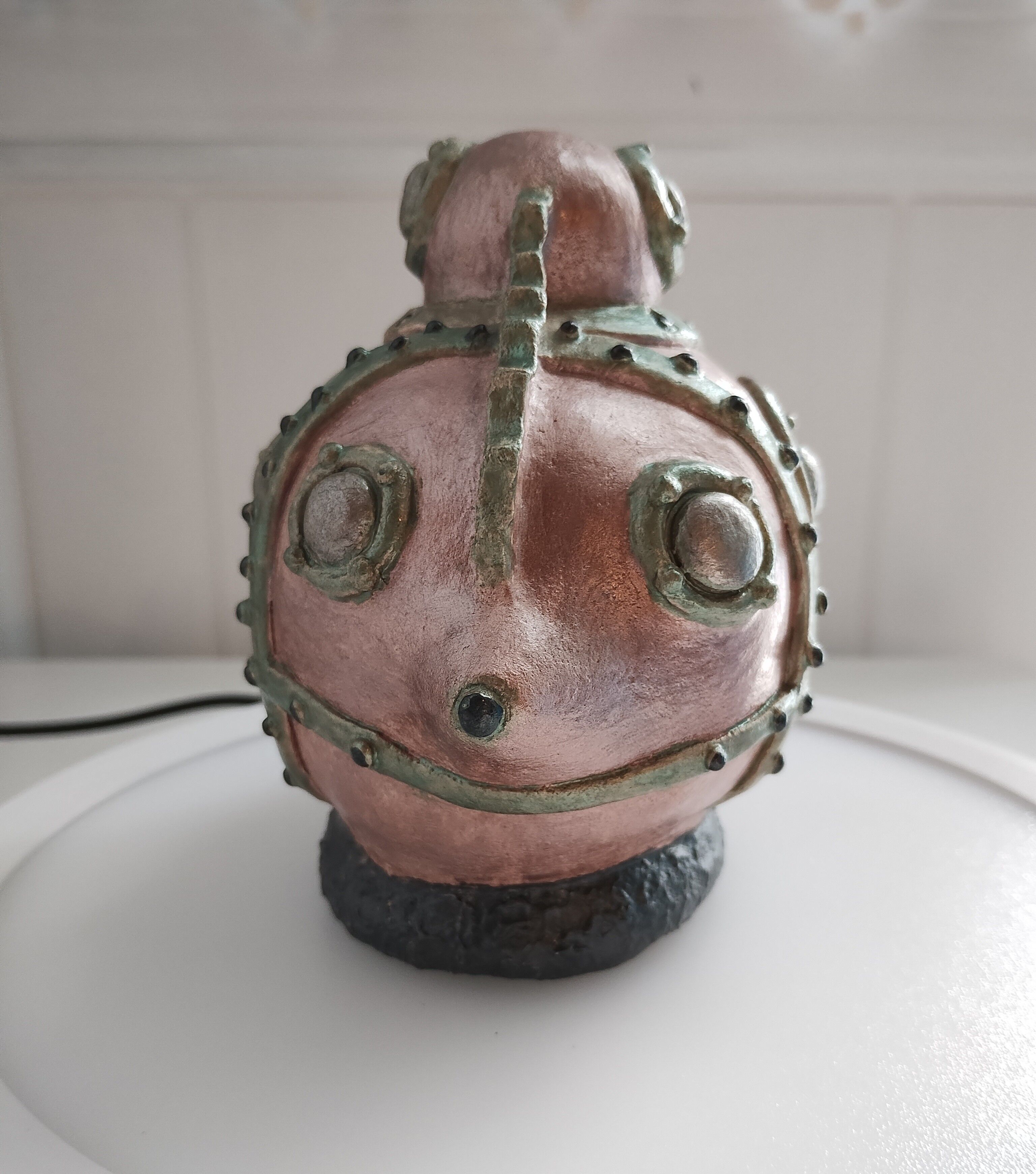 Nautilus sandstone sculpture. Unique handmade piece.