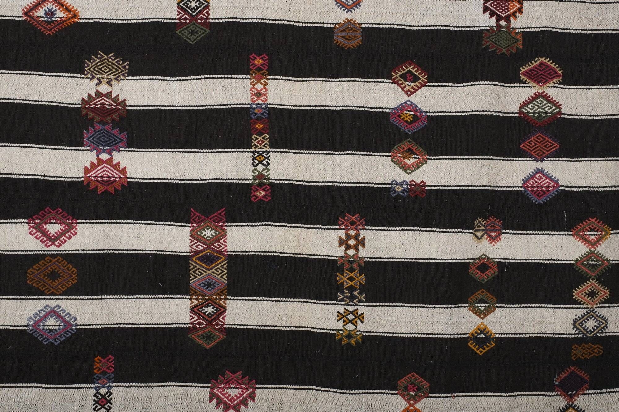 Tapis Kilim turc vintage tissé main
