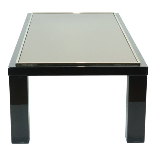 Table basse design Belgo Chrom par Roger van Hevel Or 23 carats 130 cm