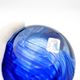 Large Vase R Pierini 1998 Blue White Glass Bubble 31cm 5kg Signed