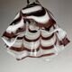 Brown Murano glass Fazzoletto pendant by AV Mazzega, Italy, 1970s