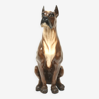 Vintage Italian design hand painted ceramic dog