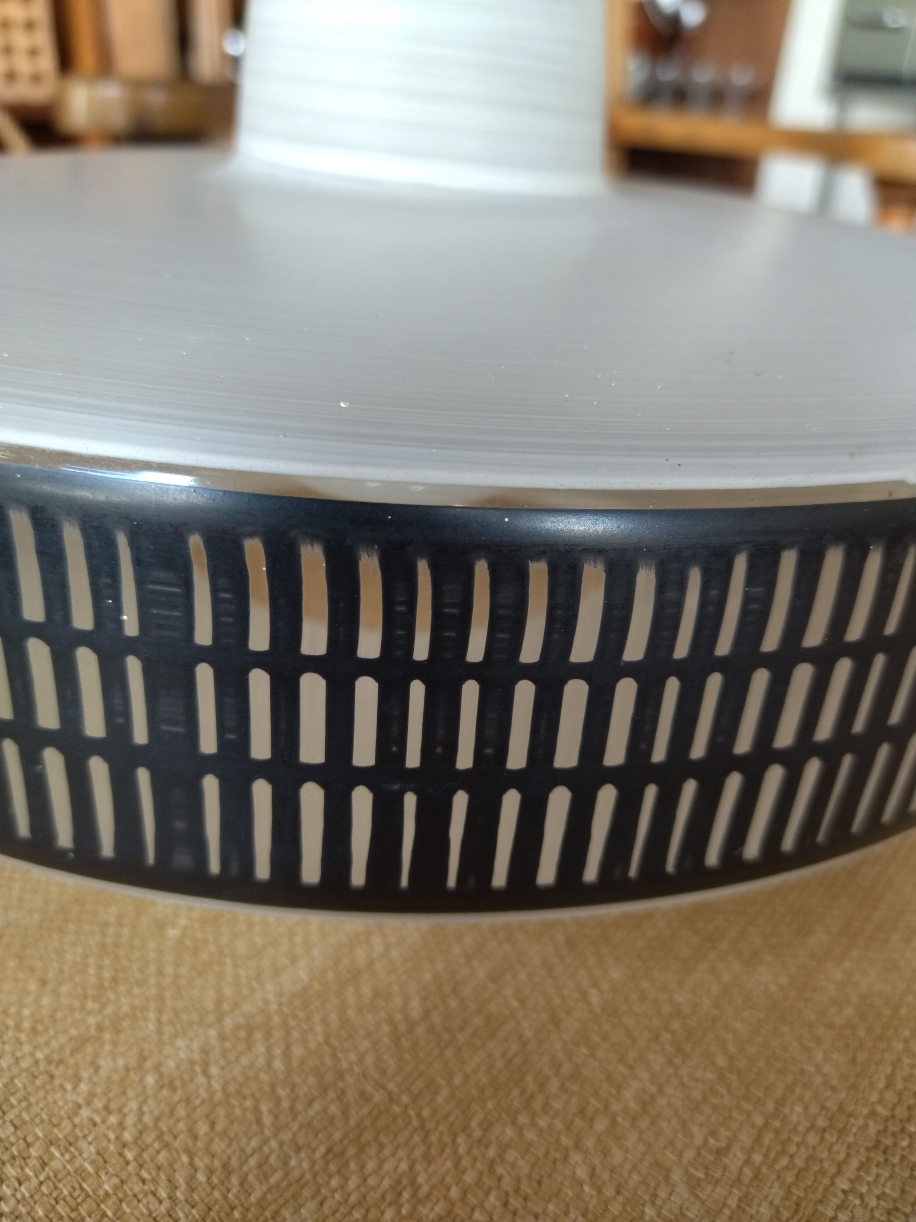 Glass hanging lamp 1950