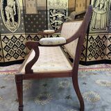 Louis XVI style marquetry bench