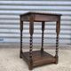1950s turned wood side table