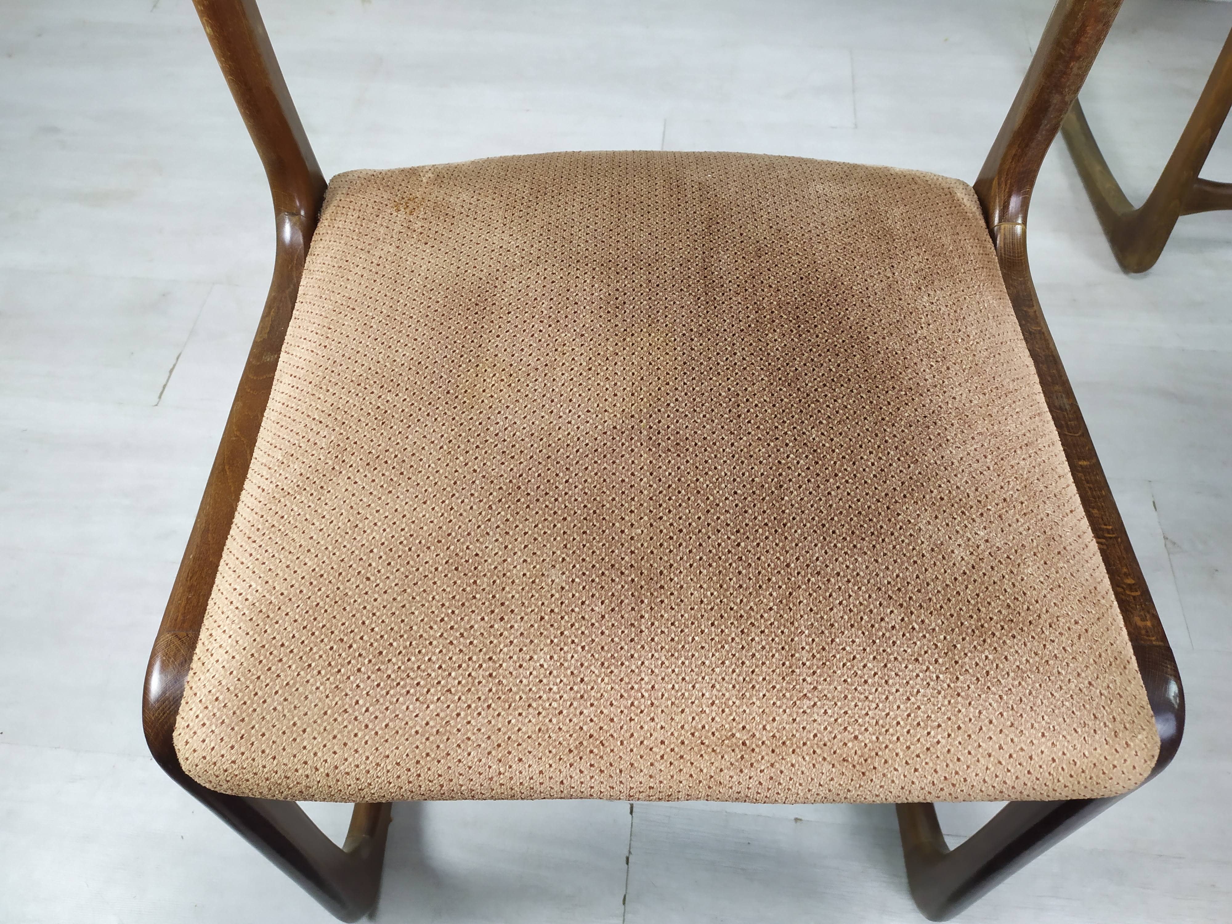 4 baumann sleigh chairs