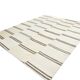 8x10 Large Beige & Brown Striped Pattern Handwoven Kilim Rug, 246x316 Cm