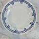 Gien earthenware plate - Lorris collection - blue geometric pattern