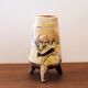 Ceramic tripod vase with parietal decoration by Armen