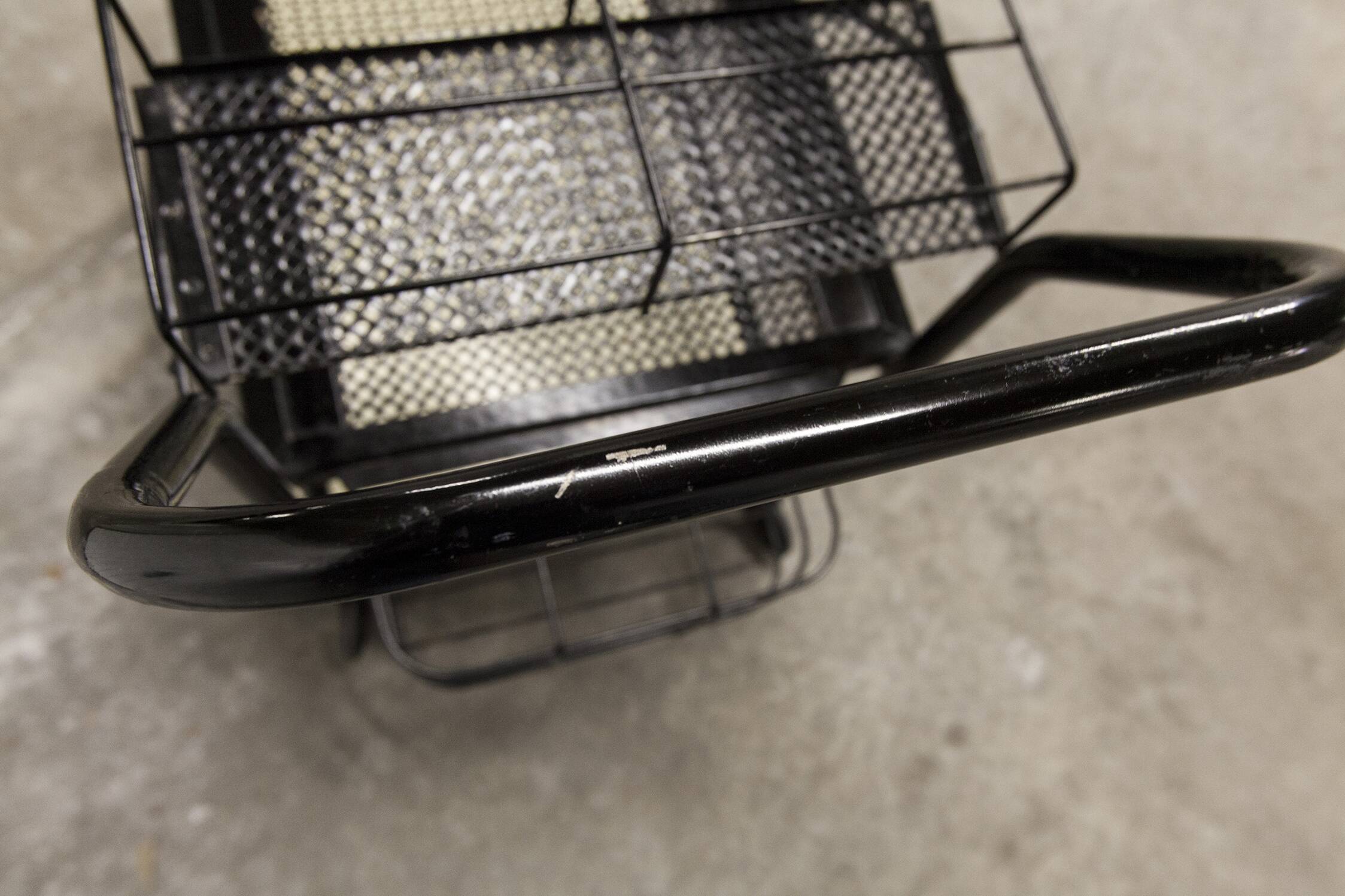 Trolley on wheels 1960 perforated metal