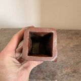 Ancient Ceramic Vase Terracotta Glazed Handmade Signed F aupon