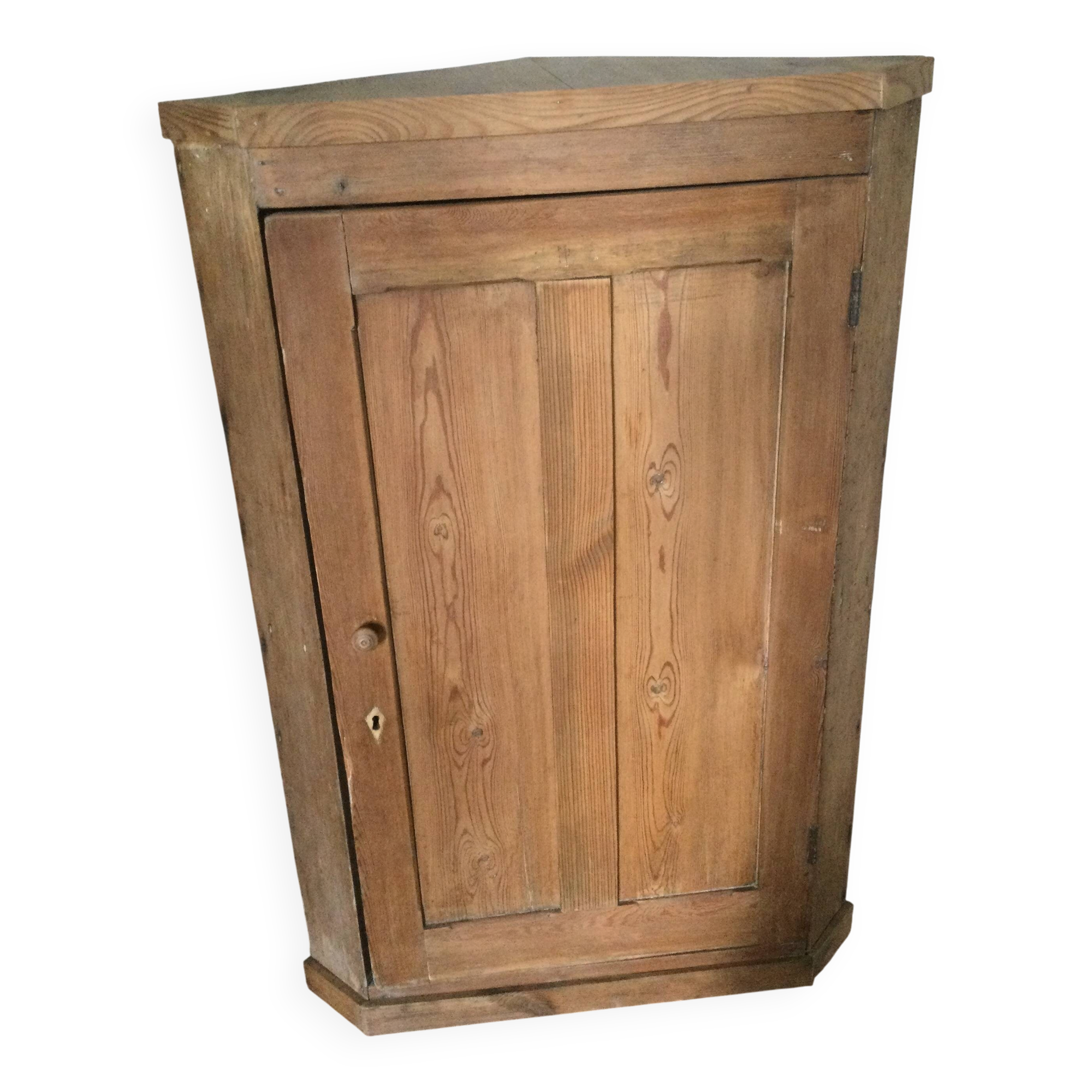 Antique corner cabinet with 1 door