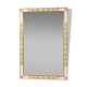 Miroir laqué et doré de style Louis XVI