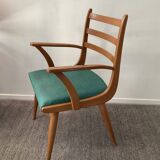 Scandinavian armchair from the 60s in solid beech
