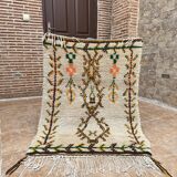 Moroccan Azilal handmade rug, handwoven wool Berber rug.