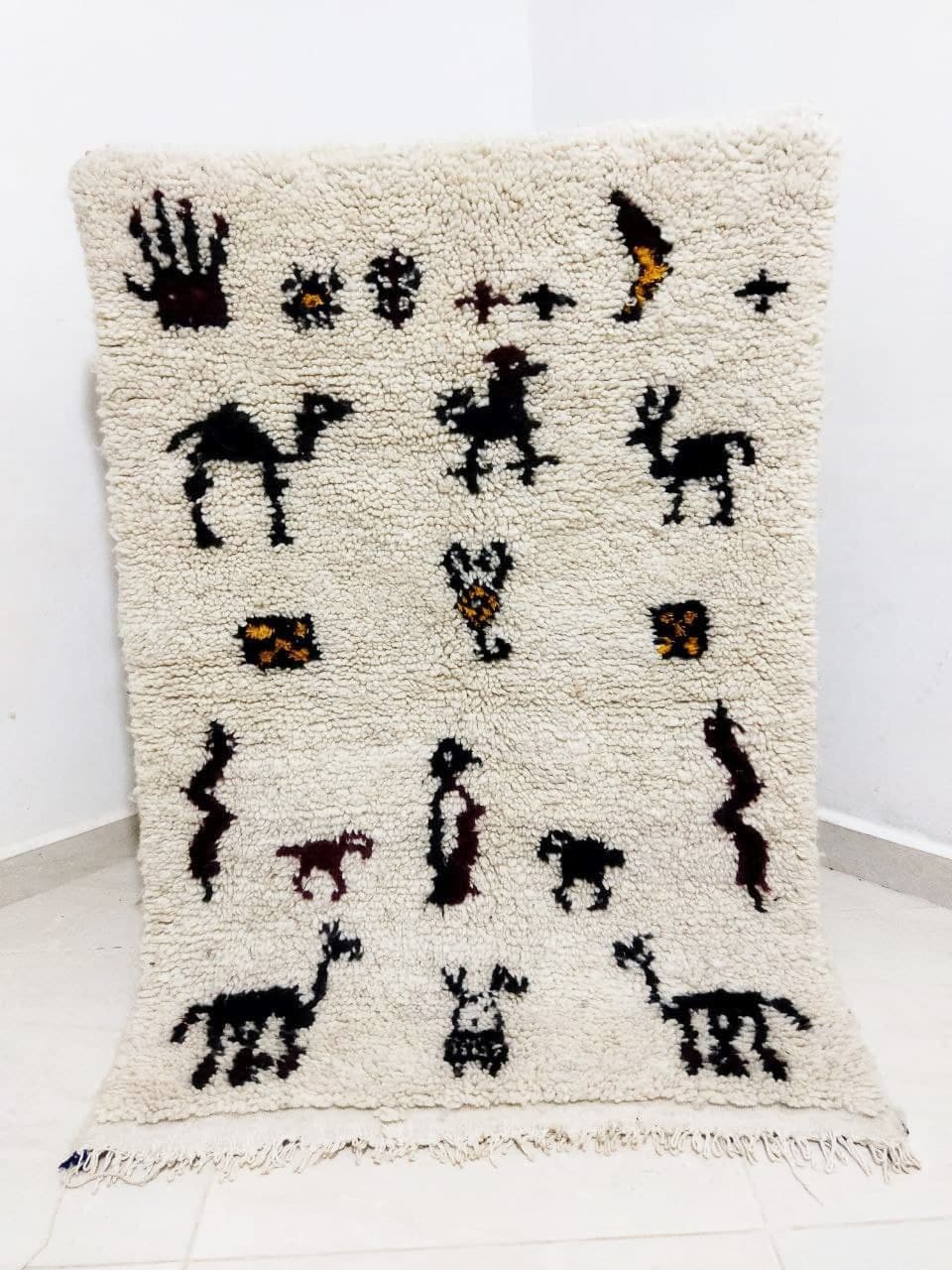 Tapis berbere marocain 125x82cm