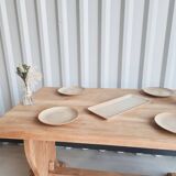 Solid oak monastery table