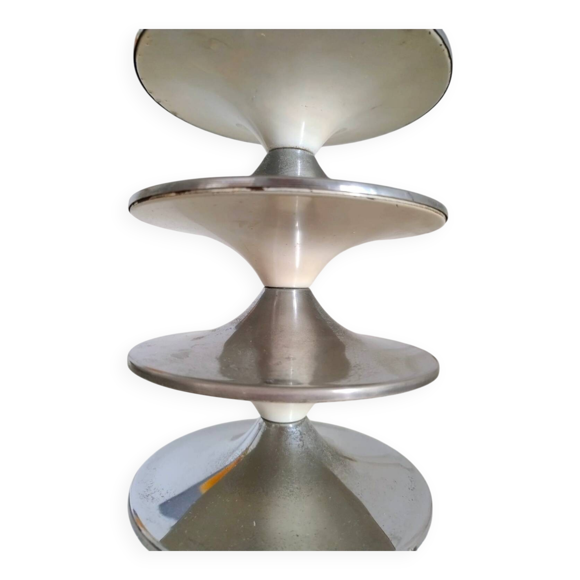 Lampe space age chromée