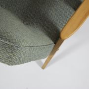 Fauteuil 366,  J. Chierowski, bois de chêne, vert