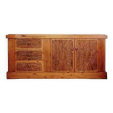Mid-century Brutalist solid wood Sideboard