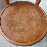 Old small Fischel children's chair, Colombine decor