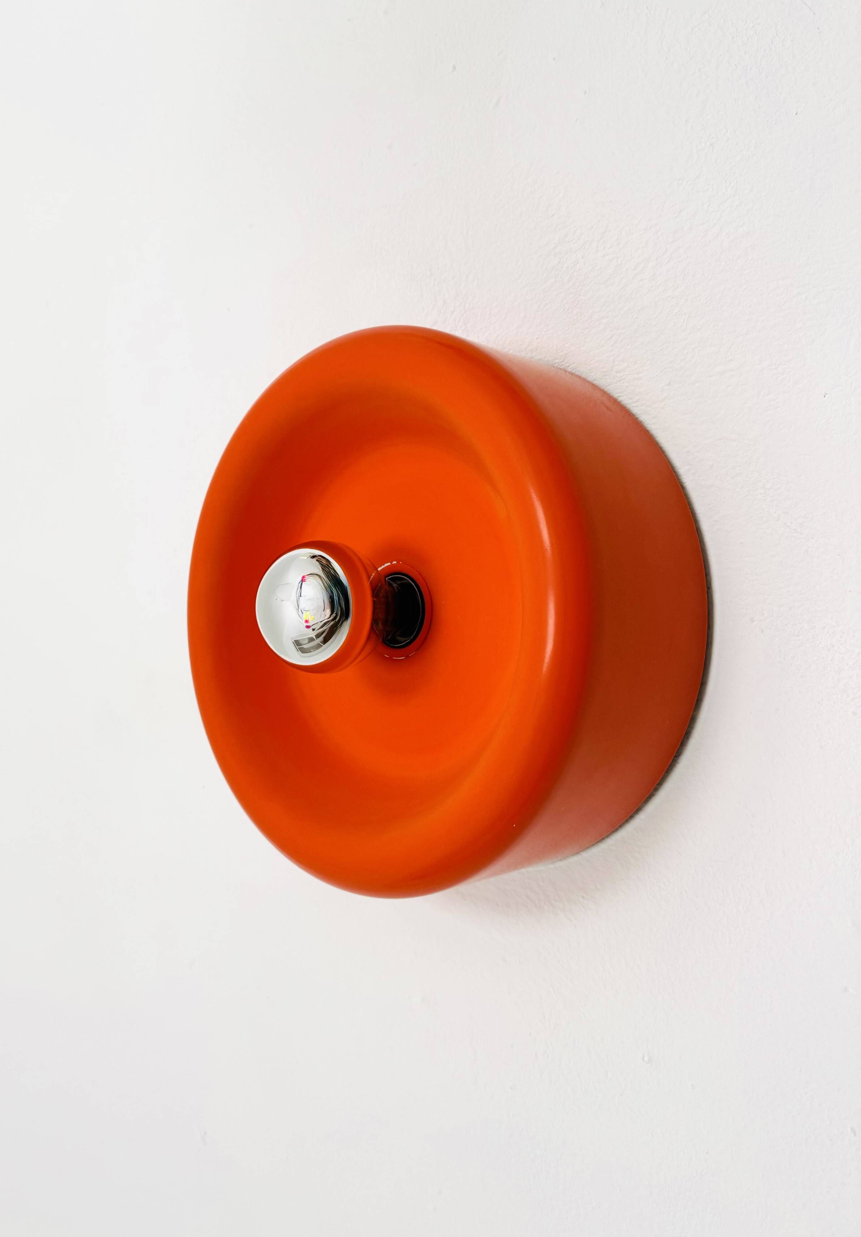 Set of 3 1970s XL Ufo Wall or Ceiling Lamps from Staff