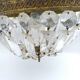 Art deco ceiling light or pendant lamp with tassels and brass. 22 rows.