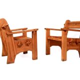 David Rosèn, pair of Berga armchairs for Nordiska Kompaniet, 1944.