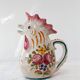 Italian earthenware jug in the shape of a rooster, Deruta, circa 1960 (26 cm)